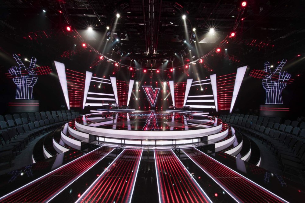 Сцена телешоу the Voice
