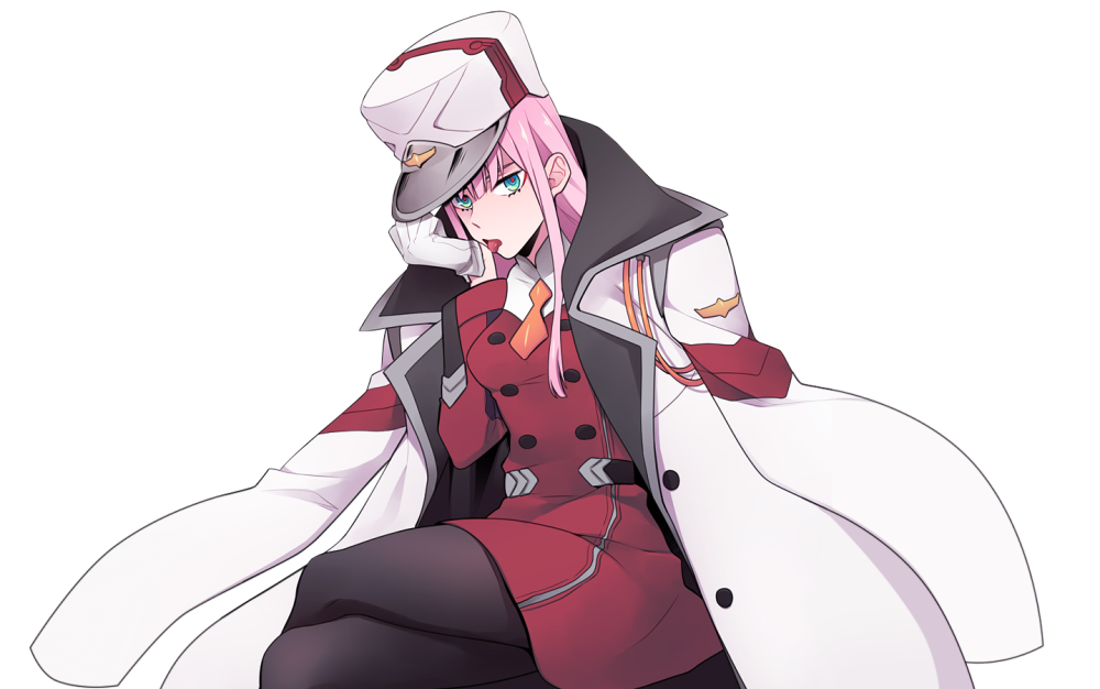 Zero two в плаще