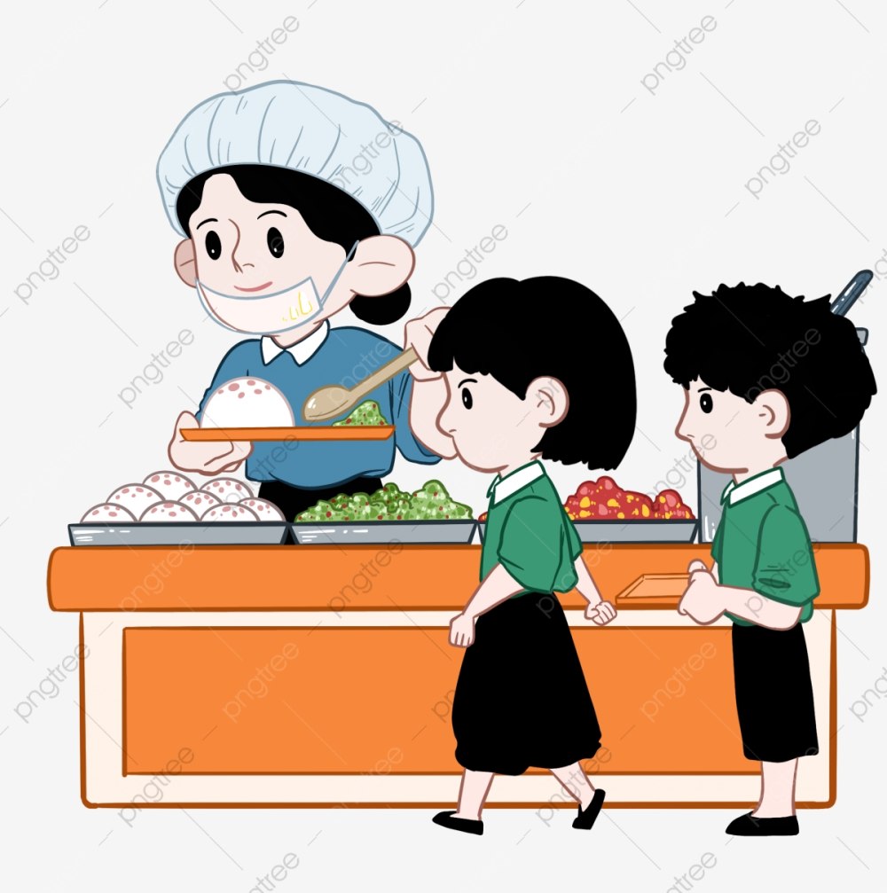 Ученик в столовой рисунок