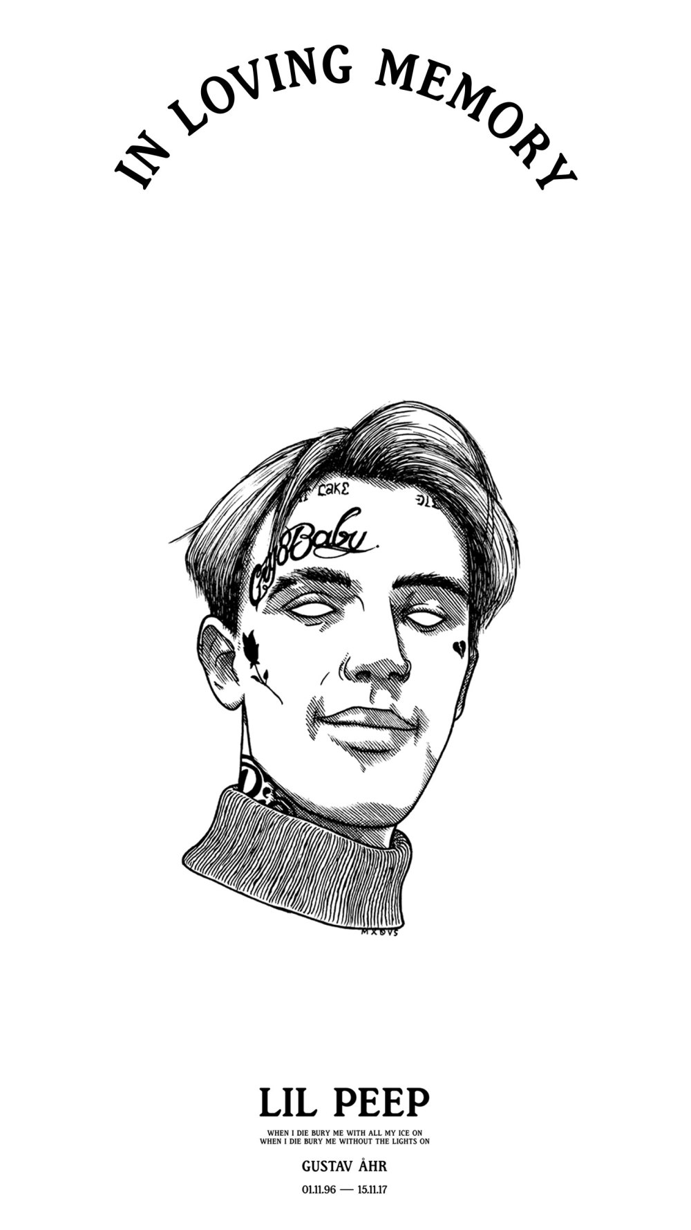 Crybaby тату эскиз