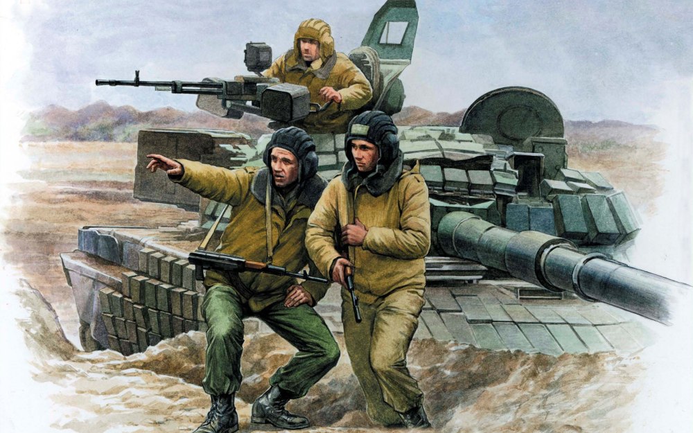 Российский танкист арт