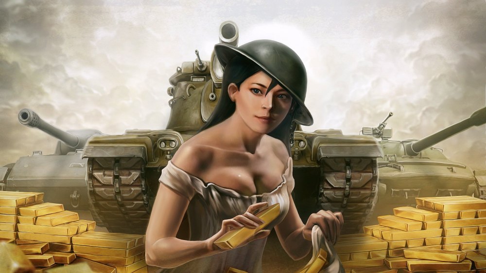 World of Tanks т34 девушка