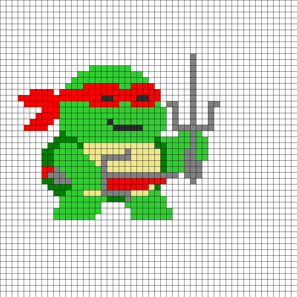 Sea Turtle Pixel Art
