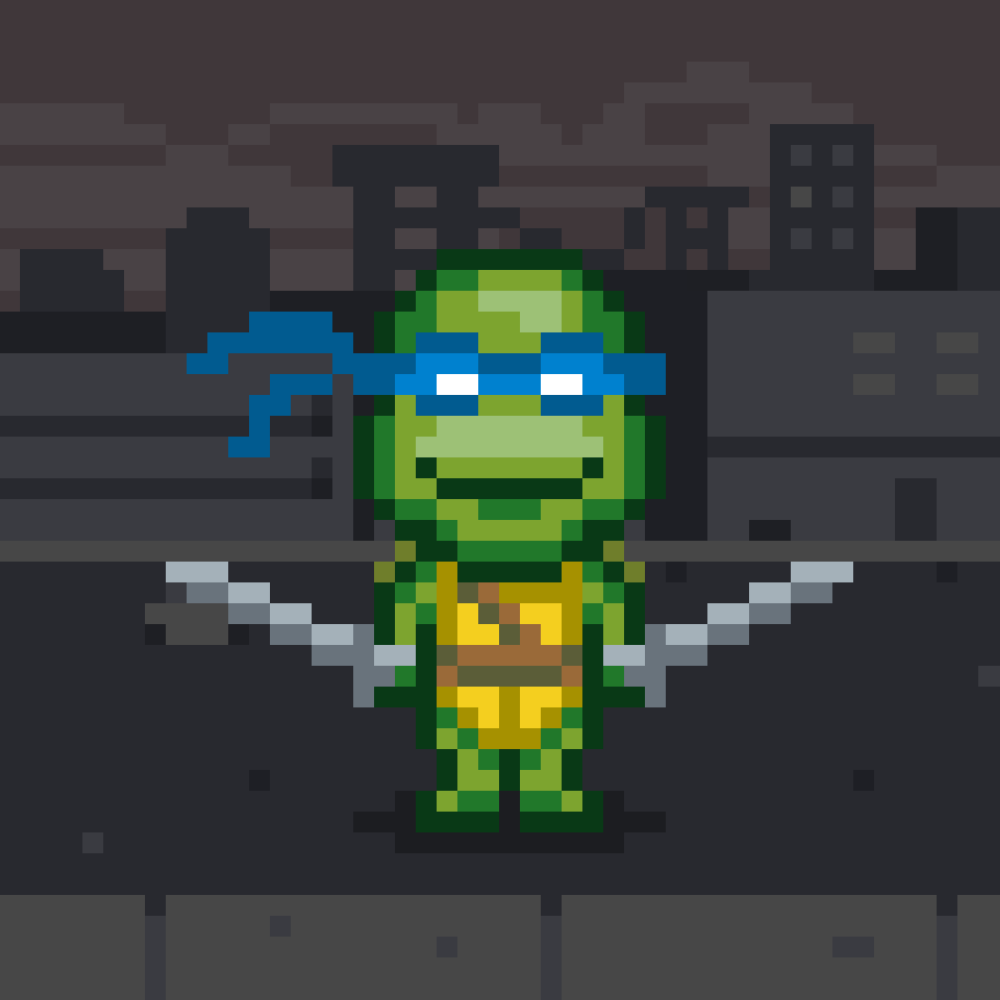 Pixel Chameleon Art