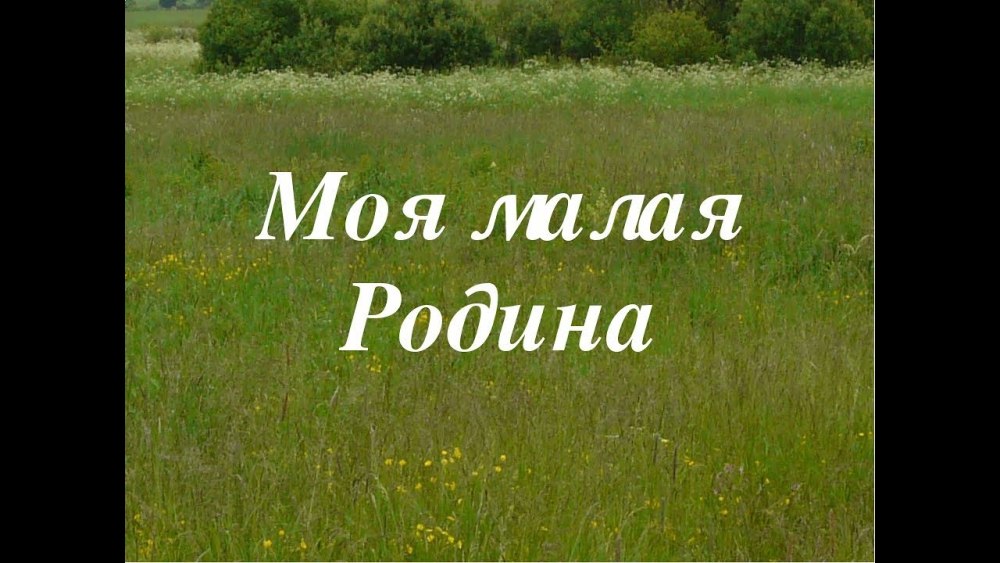 Проект родное село