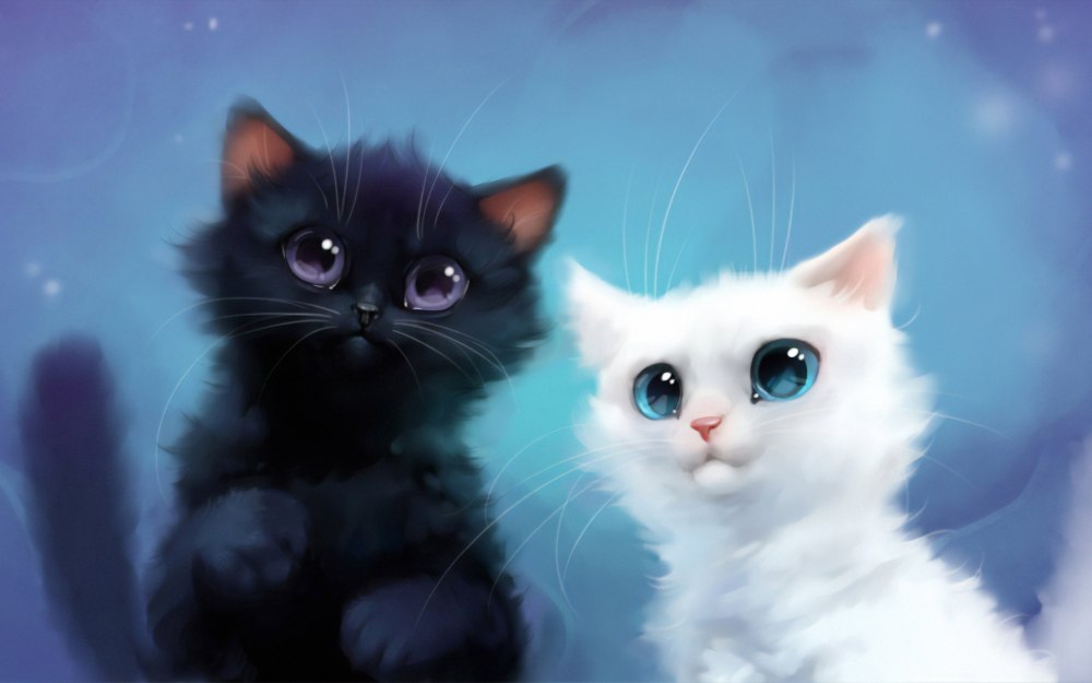 Милые котики мультяшные