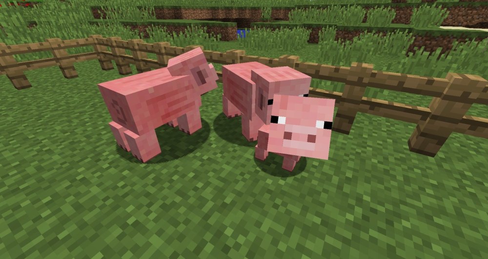 Загон для животных в Minecraft