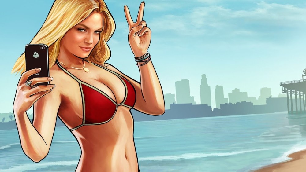 GTA 5 фон с девушкой
