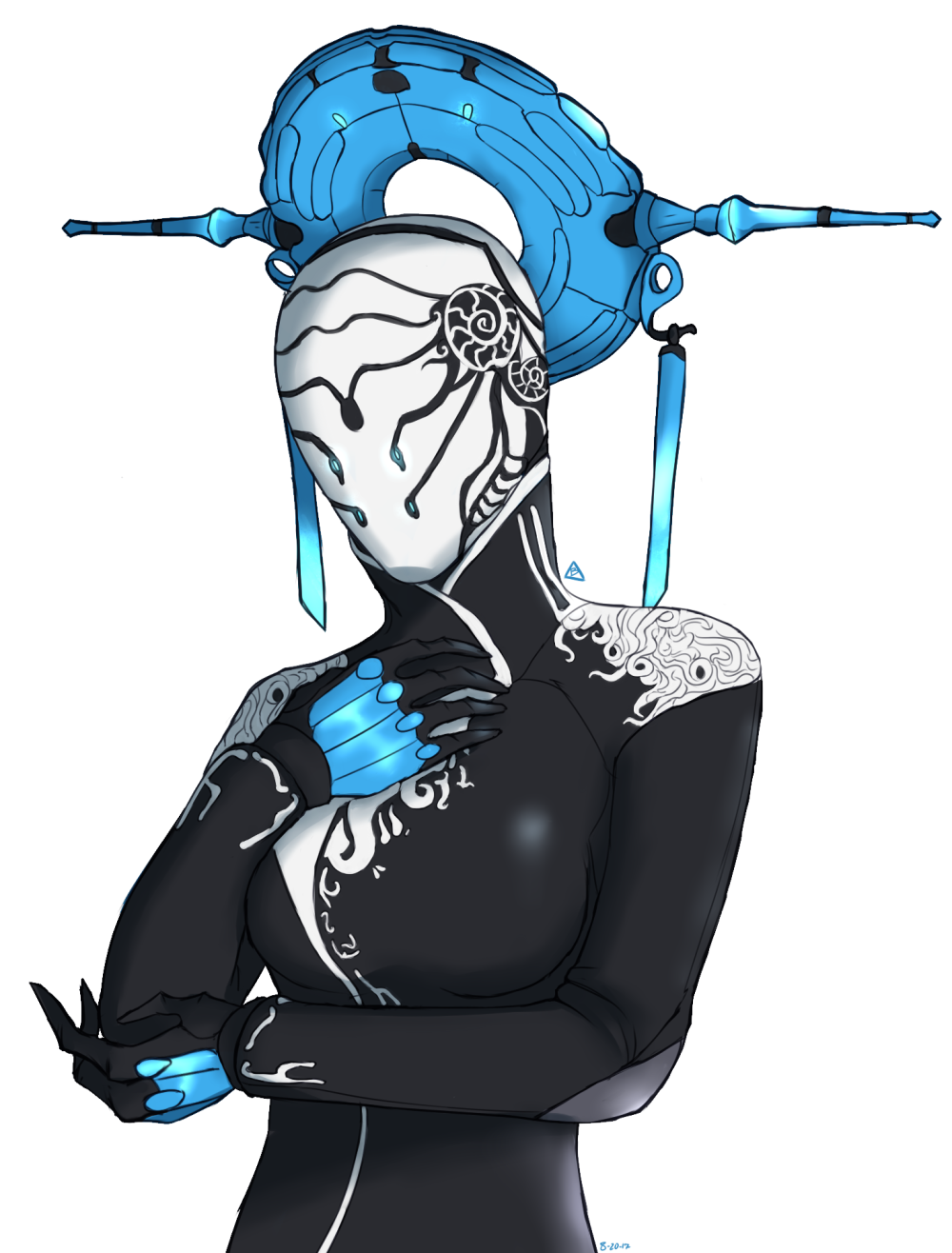 Рисунки из линий Warframe