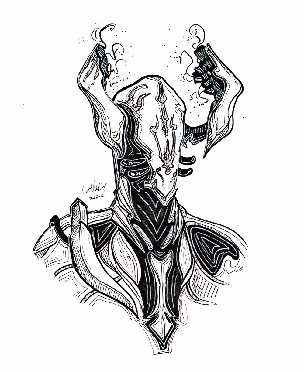 Warframe ВИСП концепт арт