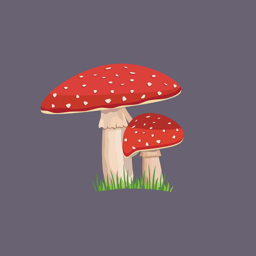 Мухомор эскиз тату