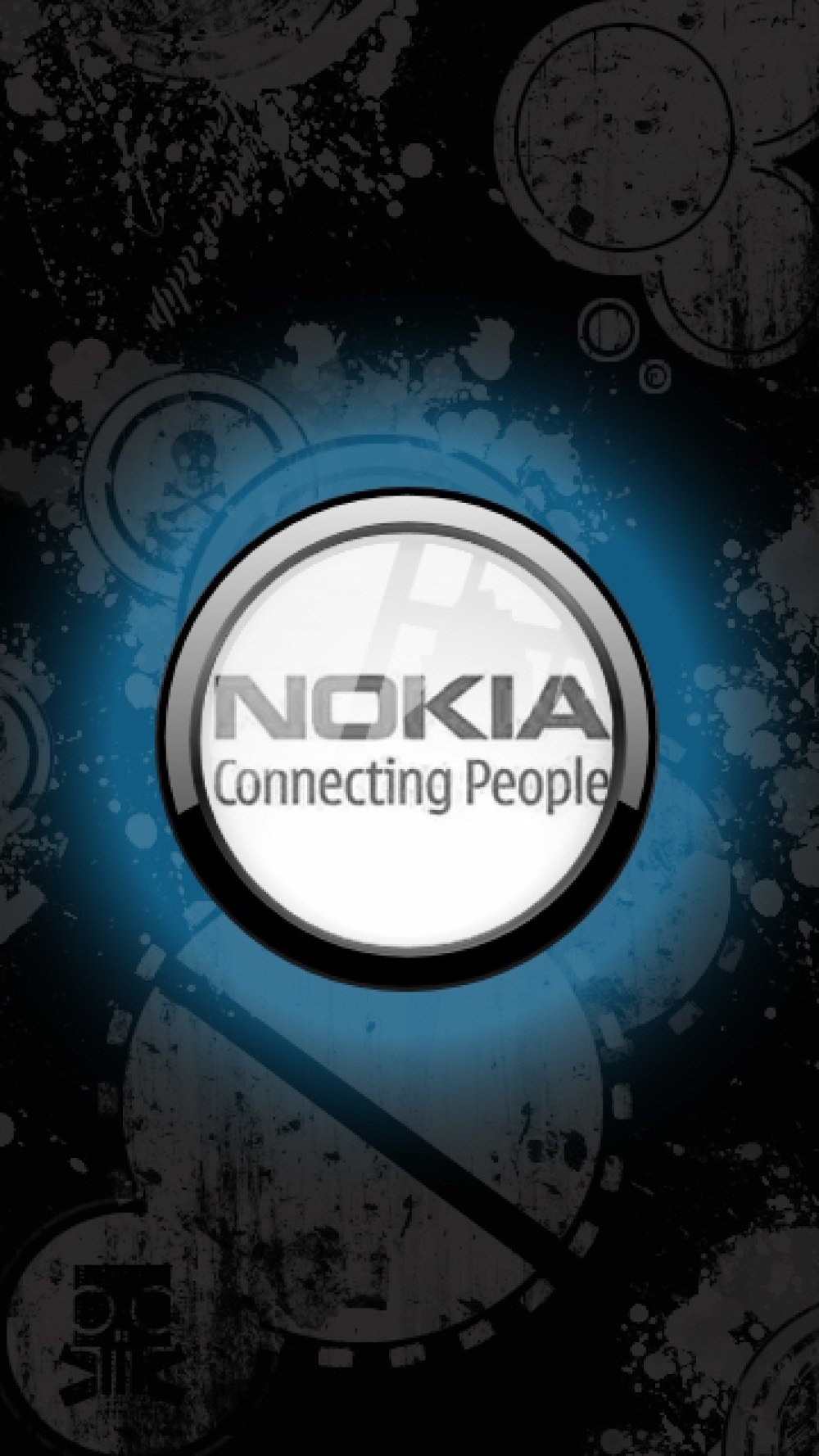 Обои черные Nokia