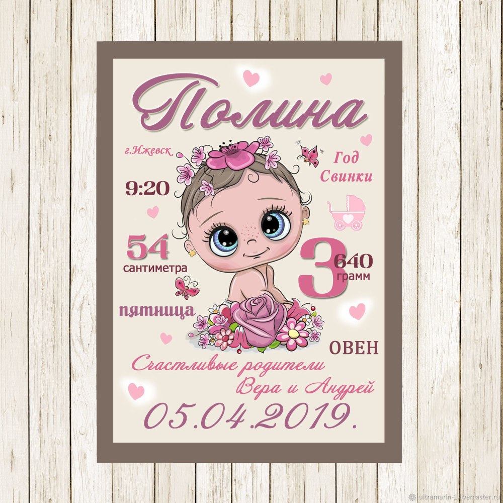 Метрика для мальчика