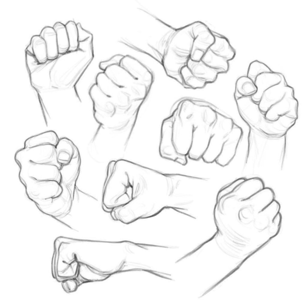 Референс левой руки