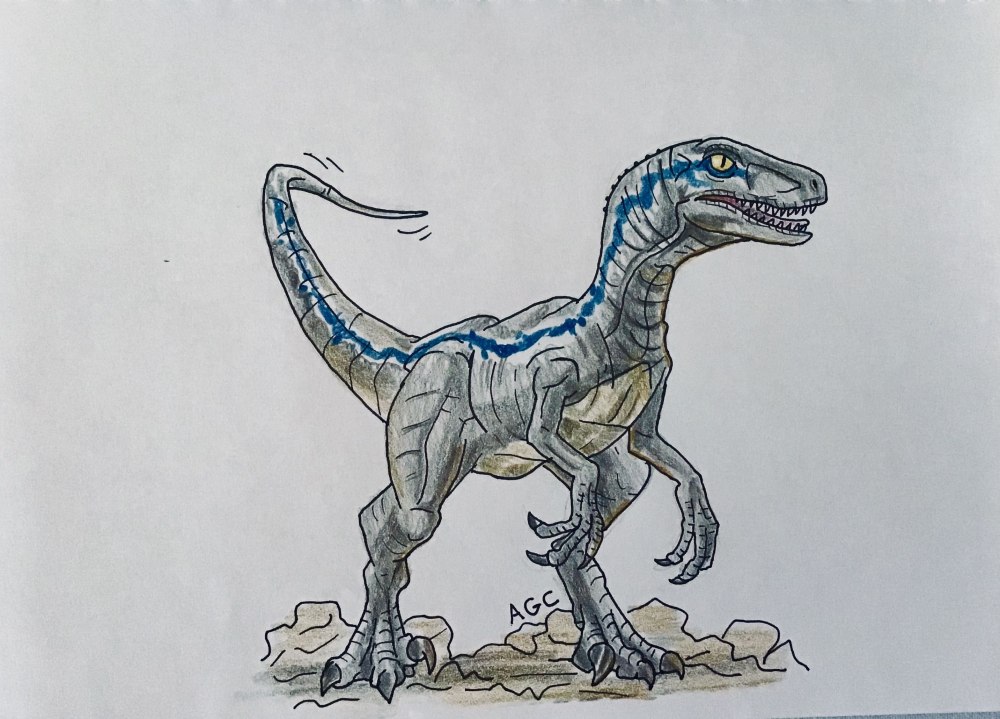 Фигурка Mattel Jurassic World древний приятель Блю gfd40