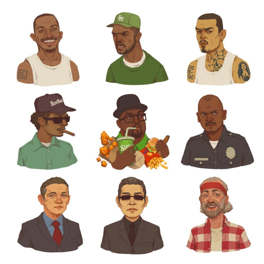 Grand Theft auto San Andreas загрузочные экраны