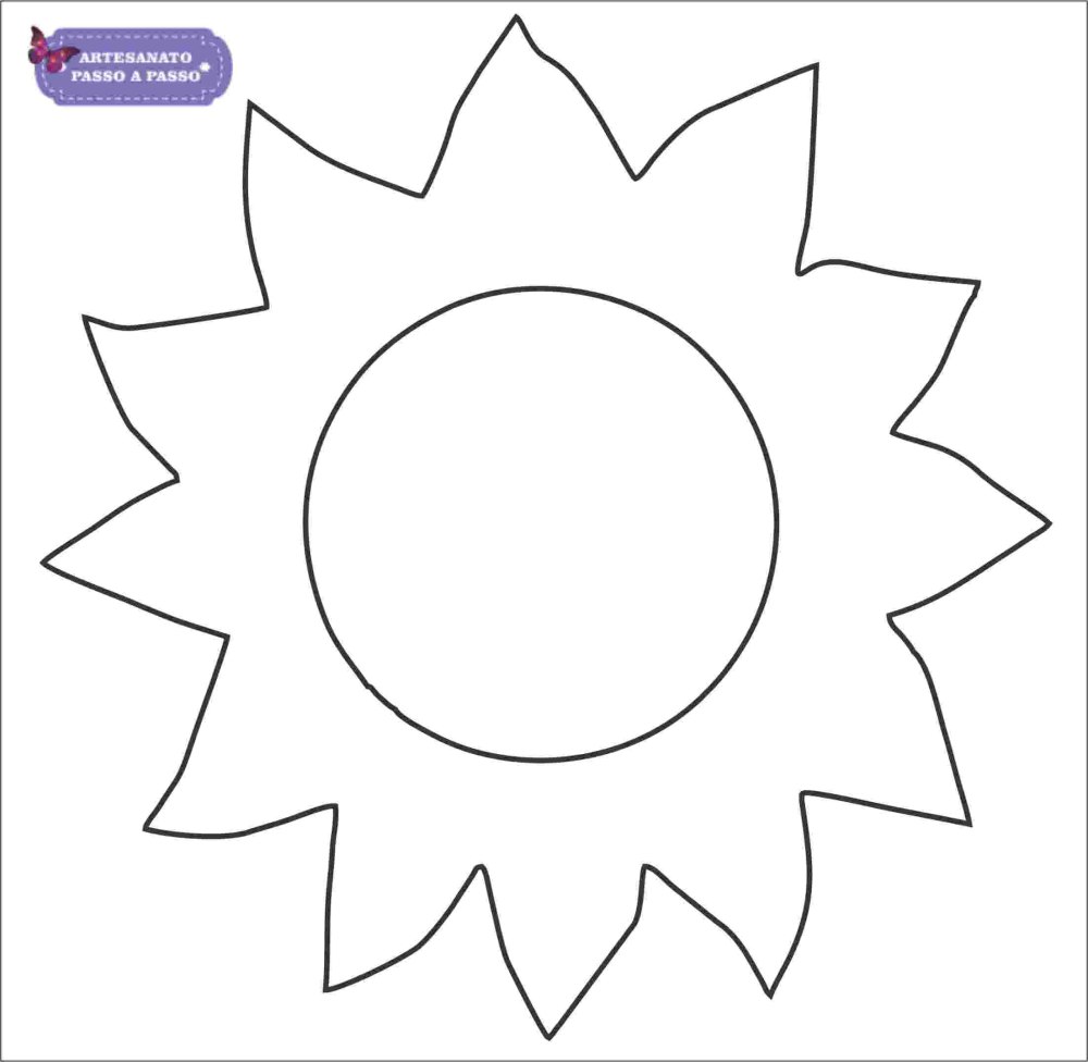Sun раскраска