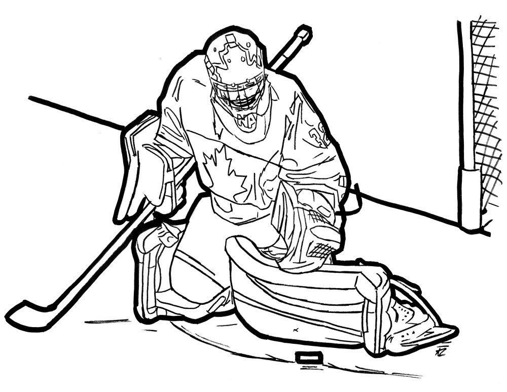 Hockey Goalie вектор