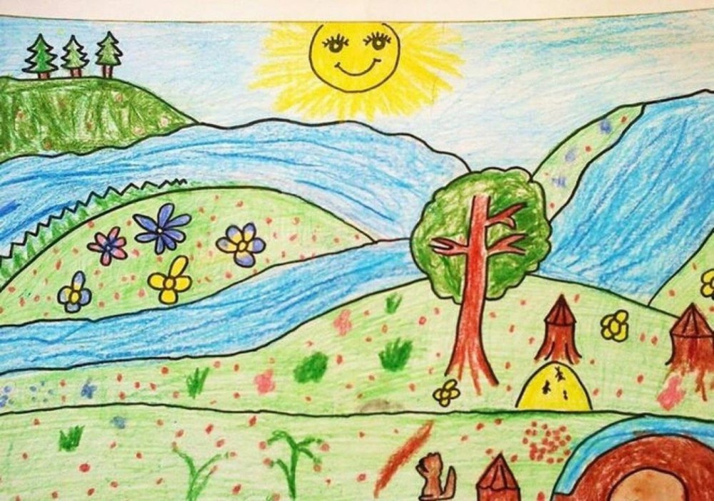 Рисунок на тему Россия
