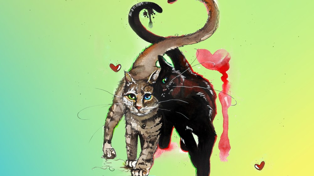 Кошка арт