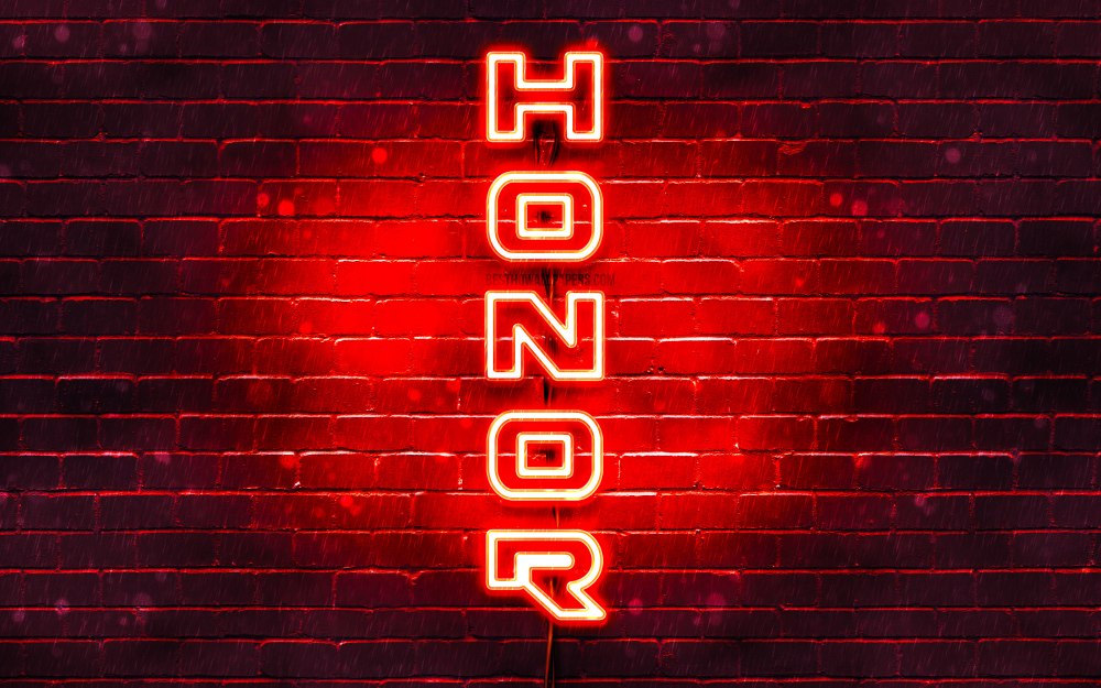 Обои на телефон с надписью Honor
