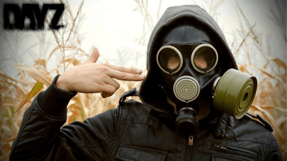 Зеленый череп в противогазе
