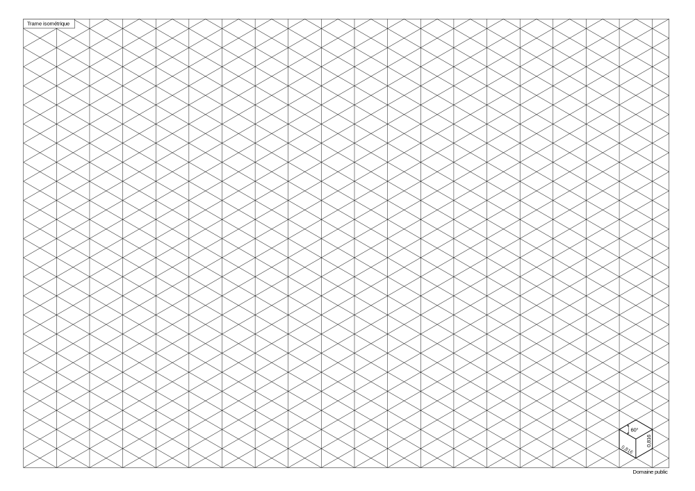 Сетка для изометрии а4