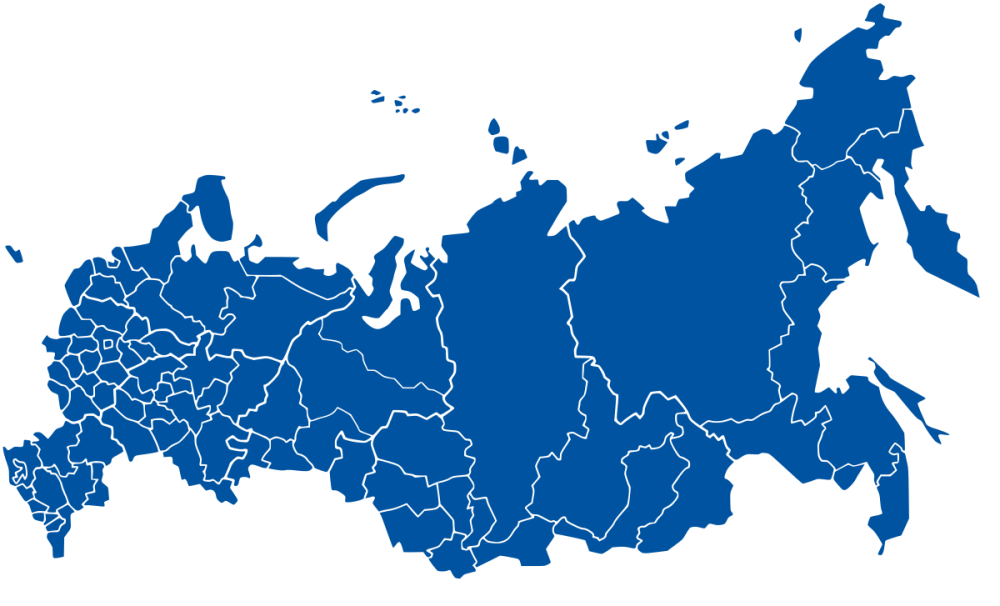 Карта России контур