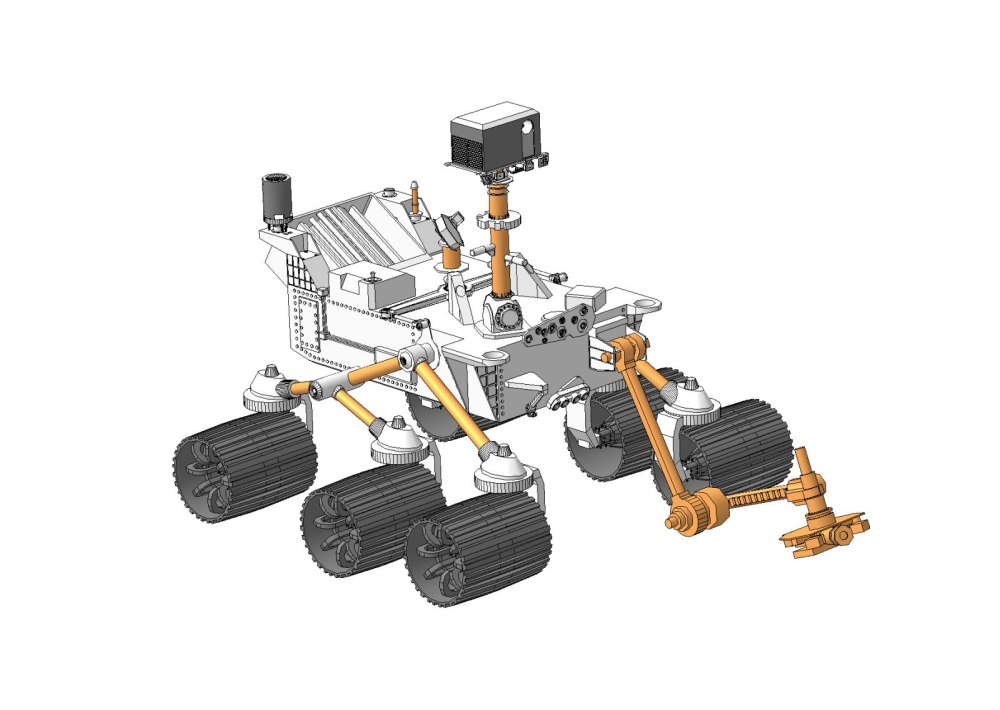 Марсоход Curiosity 3d модель