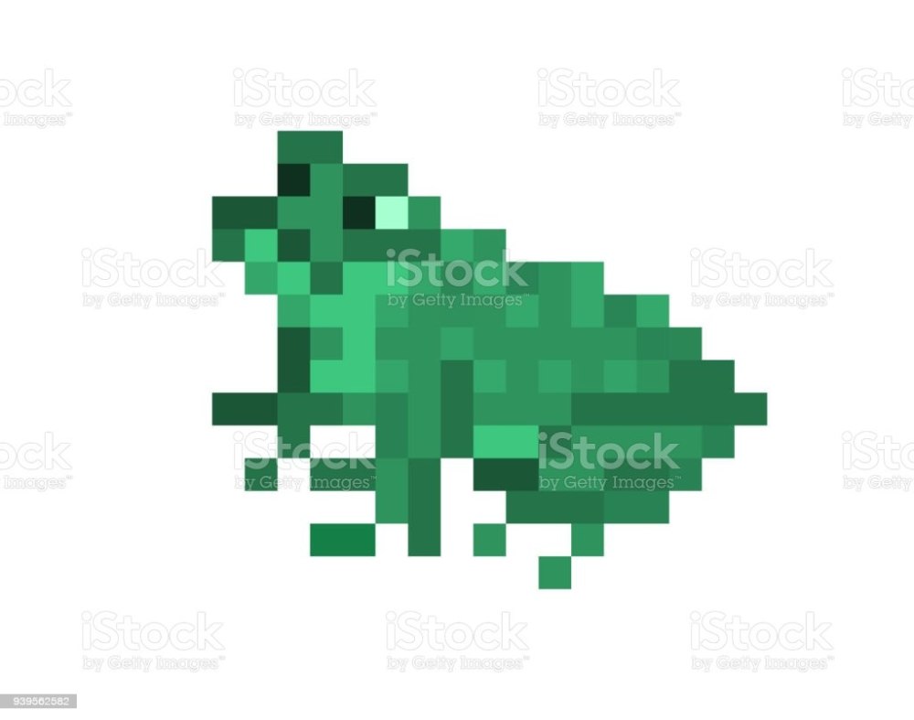 Пиксельная лягушка