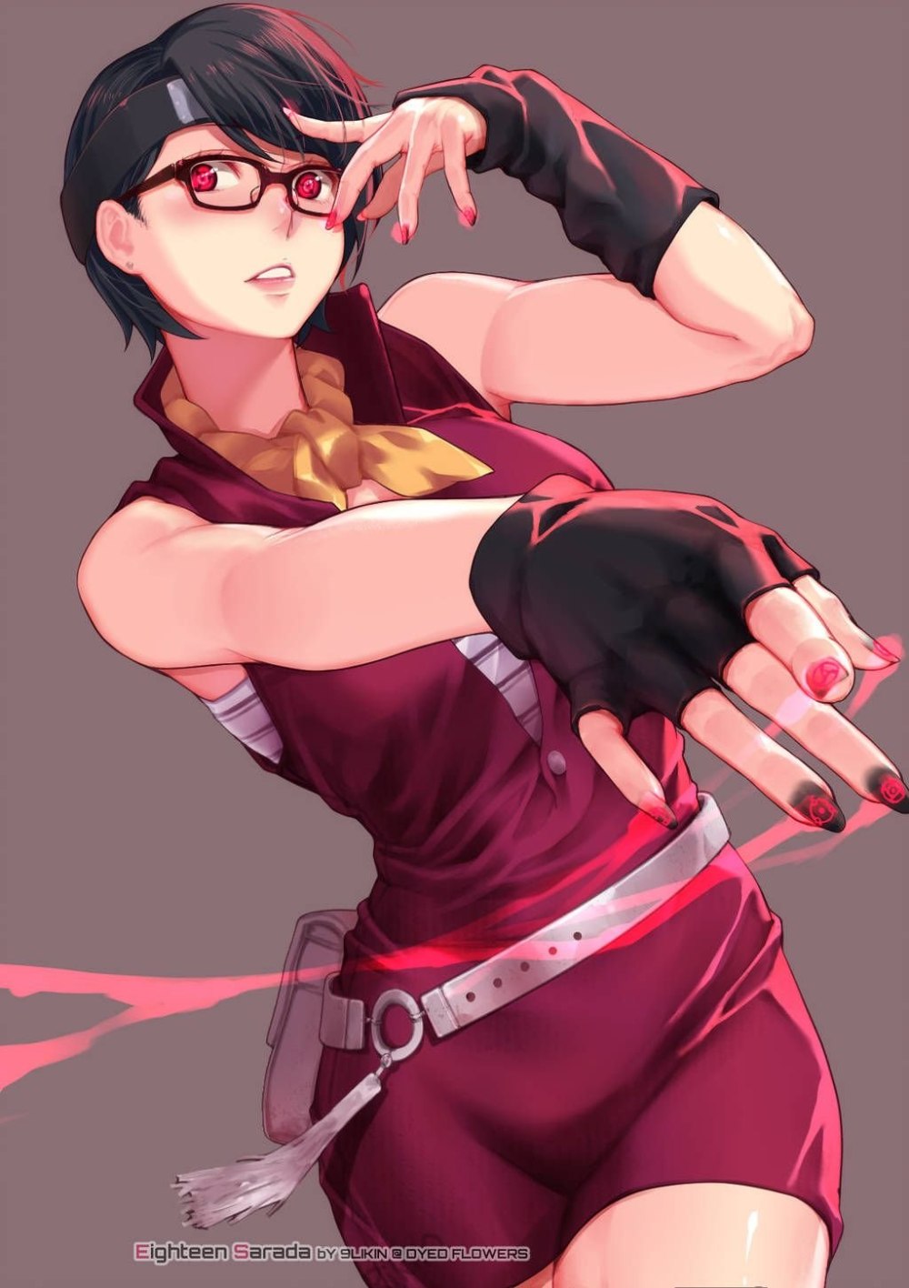 Sarada Uchiha взрослая