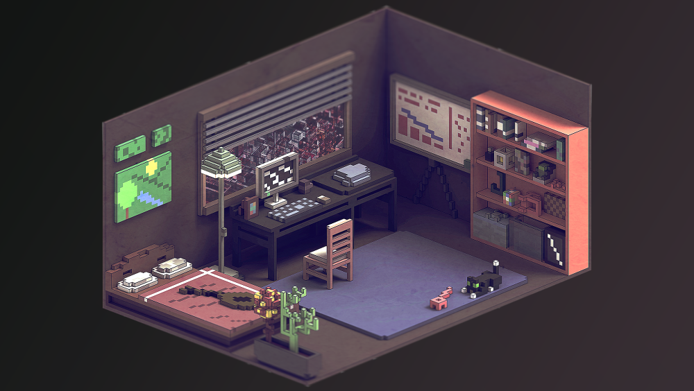 Магазинчик SIMS изометрия