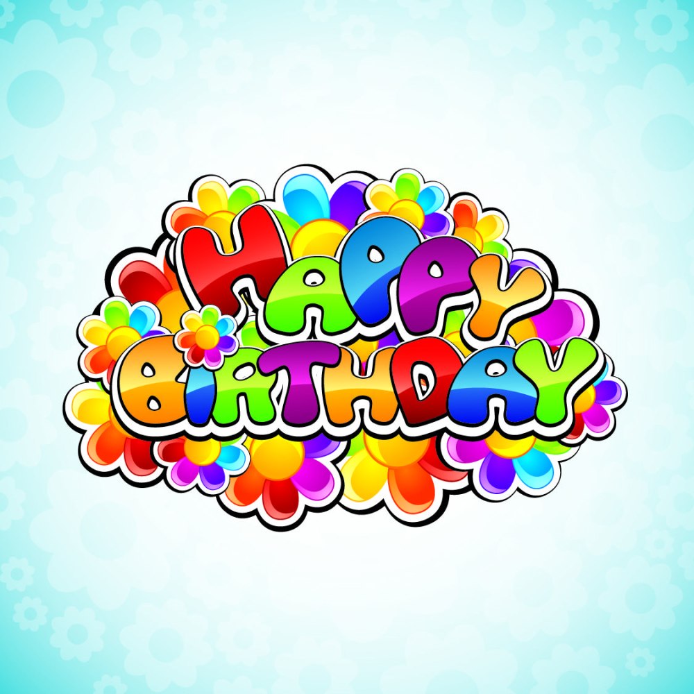 Happy Birthday буквы