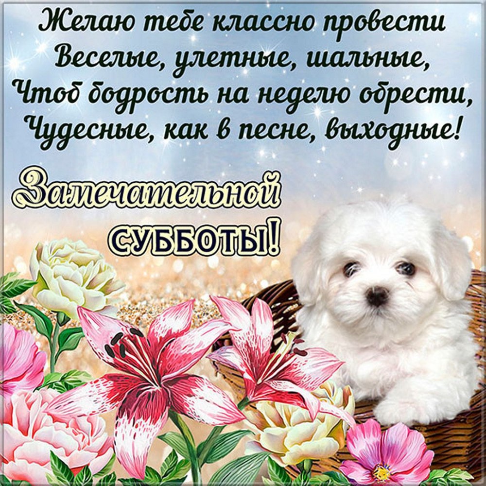 Поздравление с субботой