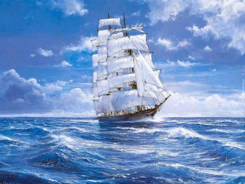 Красивый кораблик