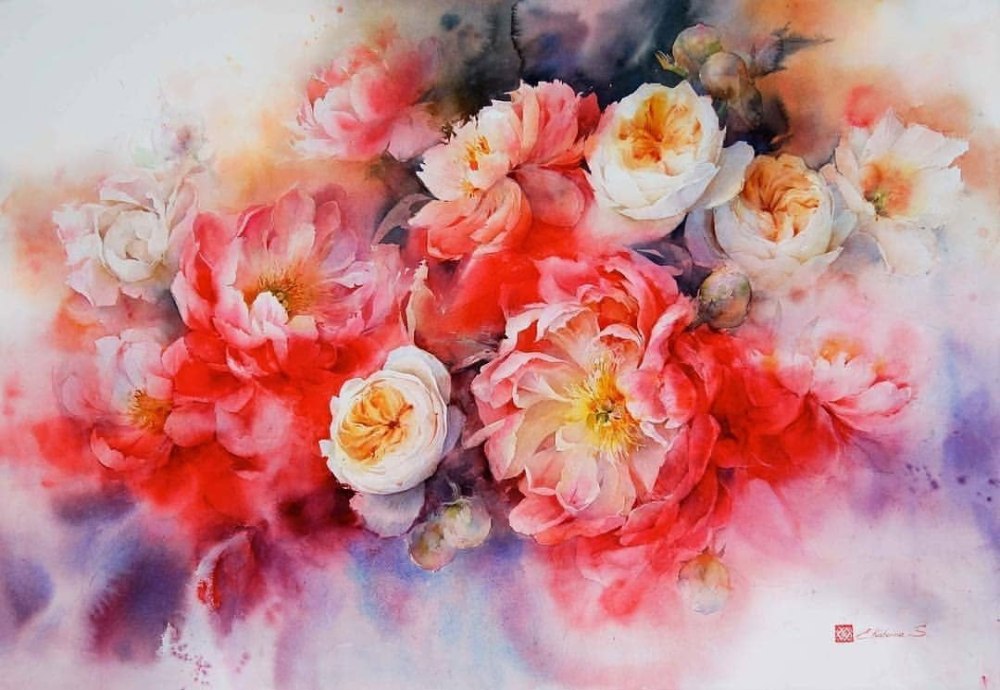 Екатерина Сава акварель