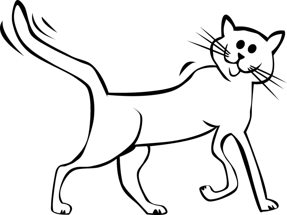 Кошка мультяшная
