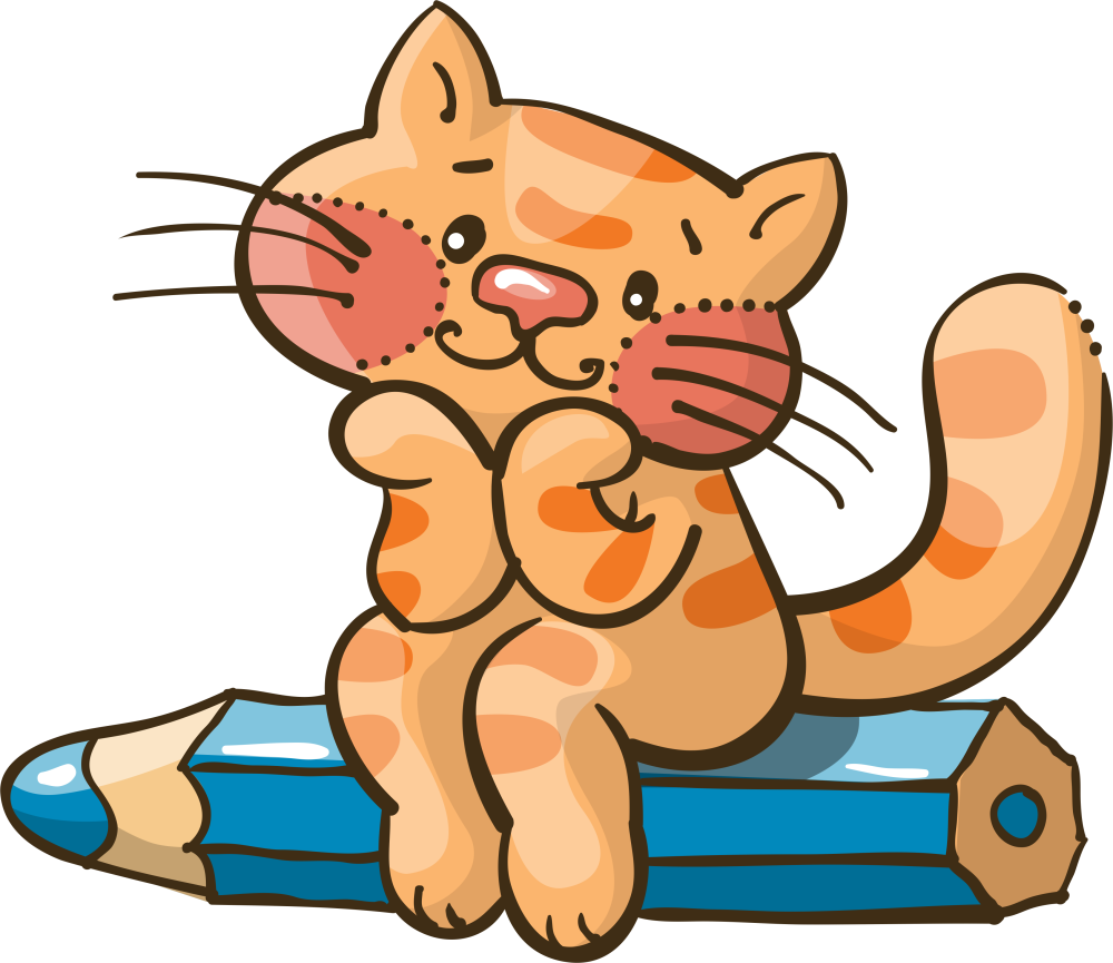 Кошка клипарт на прозрачном фоне