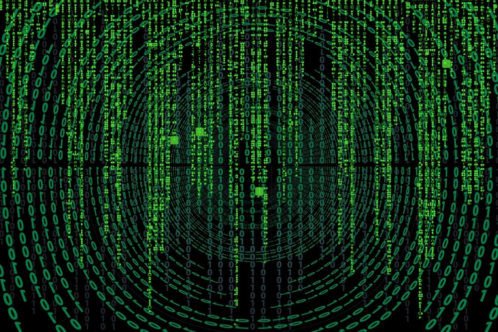 Matrix code Rain 1980х1080