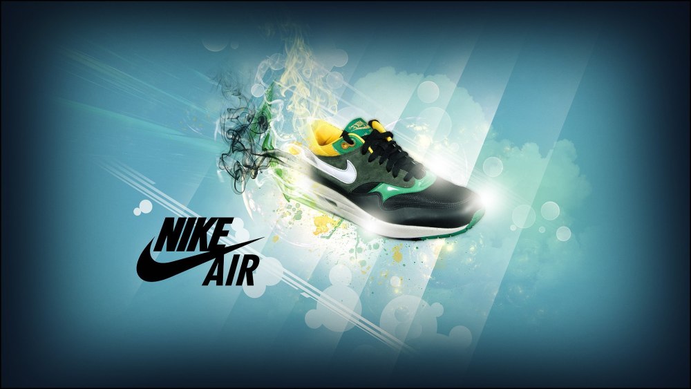 Неоновые обои Nike