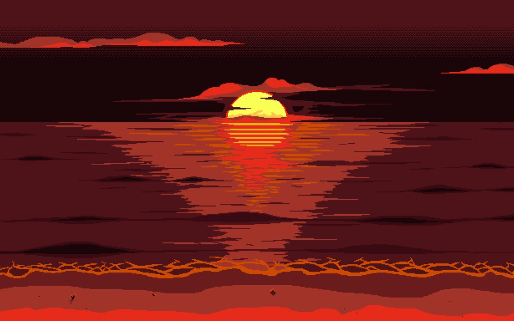 Закат арт