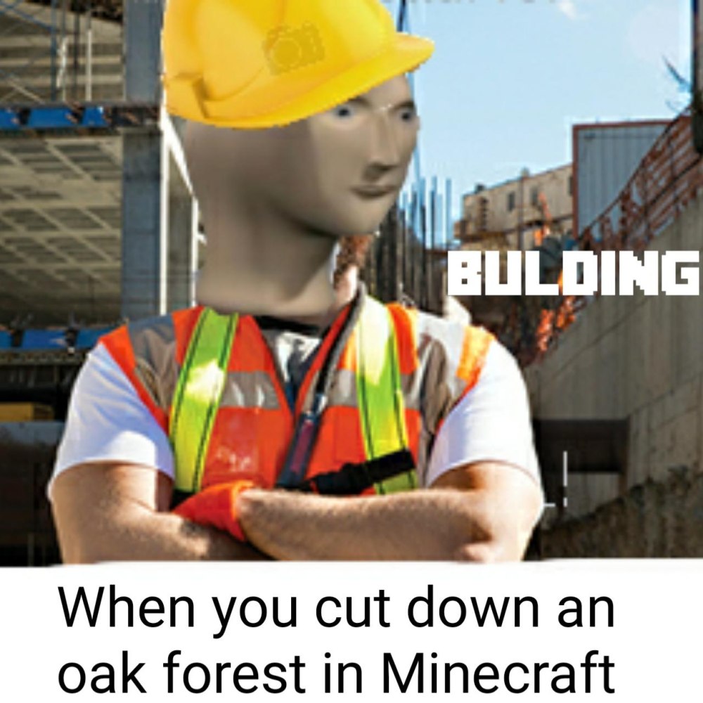 Строитель Мем Stonks