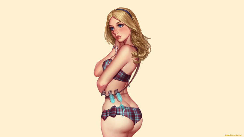 Обои нарисованные девушки