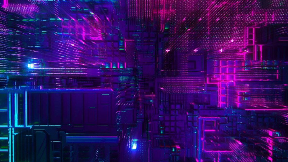 Абстракция неон