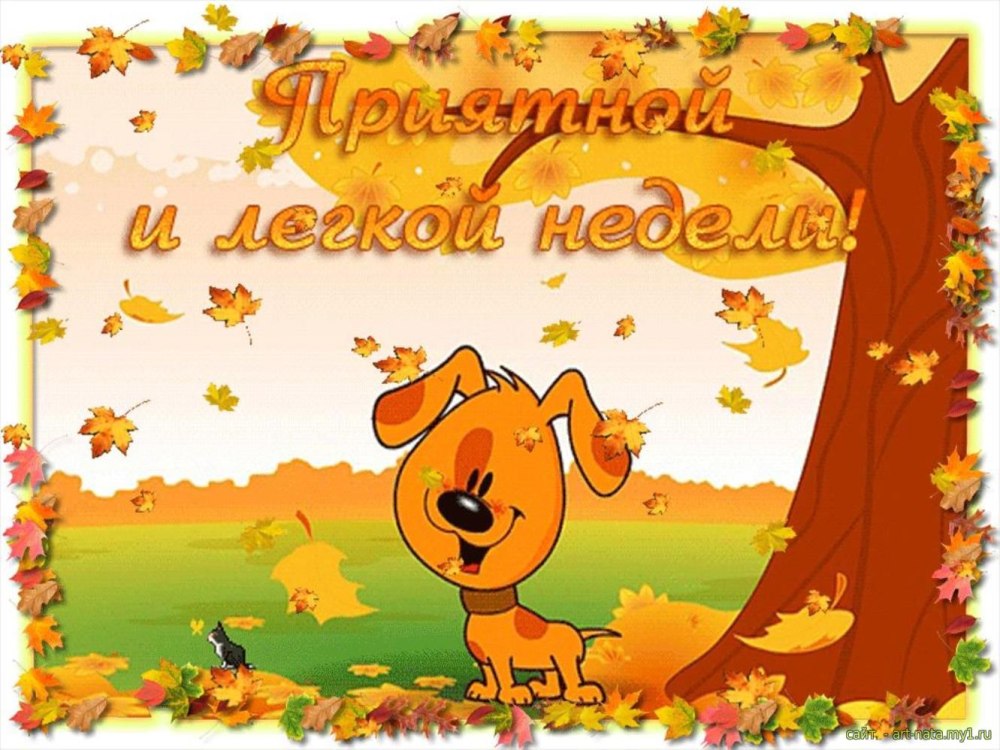Доброе утро хорошего понедельника осенние