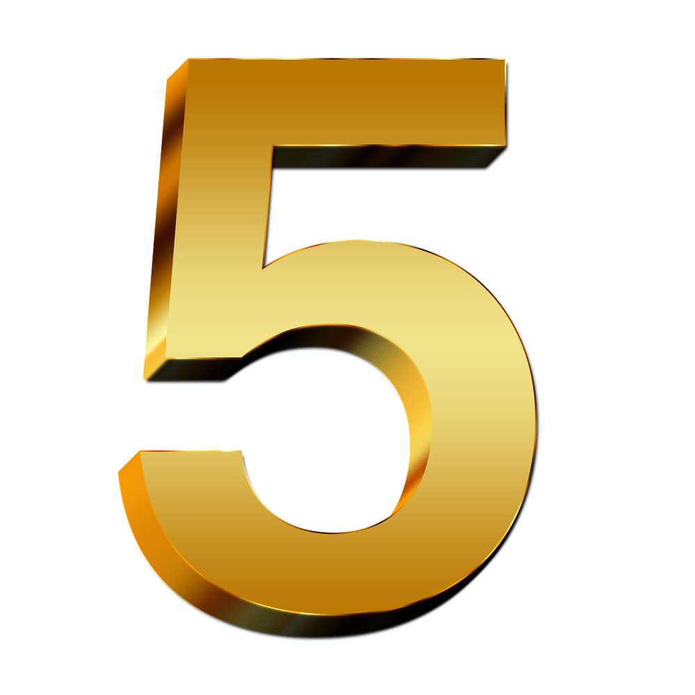 Цифра 5 красивая