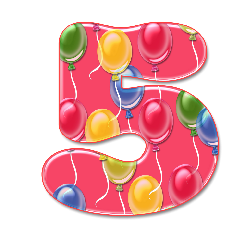 Цифра 5 красивая