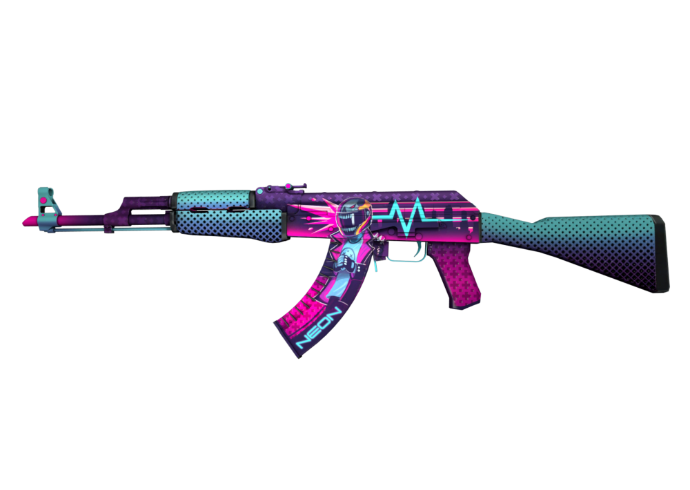 AK 47 неоновый гонщик после полевых испытаний