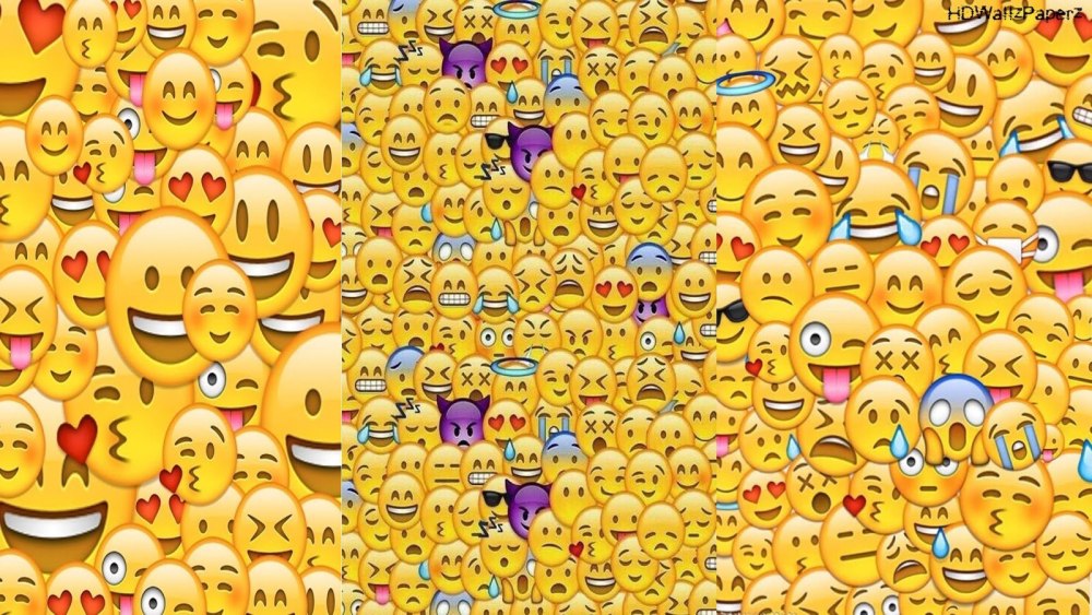 Emoji на черном фоне