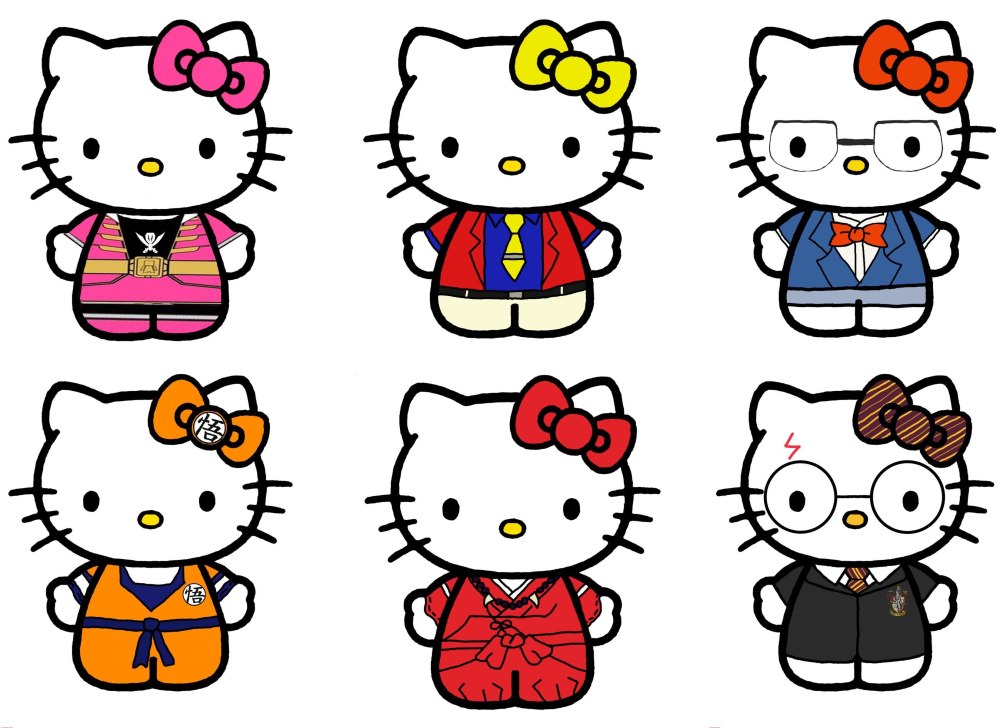 Стикеры Хеллоу Китти Kuromi